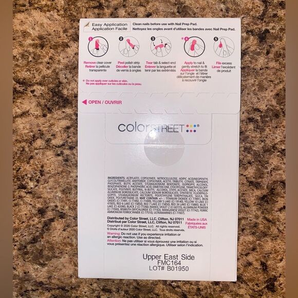 Color Street Nail Polish Strips- Upper East Side - Picture 2 of 2